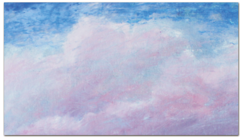 Printio Визитная карточка Розовое облако на небе printio календарь а2 розовое облако на небе