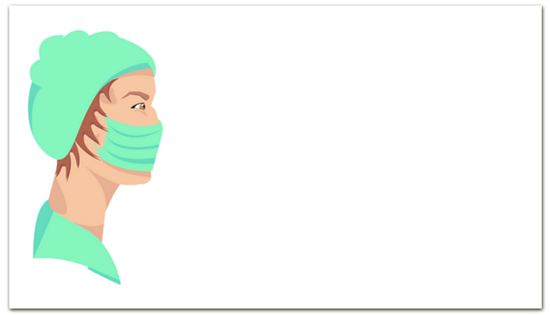 Printio Визитная карточка медицинский работник в маске