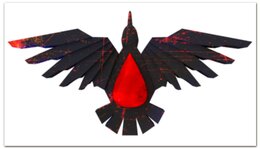 Заказать визитки в Москве. Визитная карточка Blood Ravens от GeekFox  - готовые дизайны и нанесение принтов.