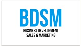 Заказать визитки в Москве. Визитная карточка BDSM - Business development, sales & marketing от Startech.vc  - готовые дизайны и нанесение принтов.