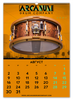 Заказать календарь в Москве. Перекидной Календарь А2 Календарь А2 ARCANUM Drum Company 2021 от Alexey Maenkov - готовые дизайны и нанесение принтов.