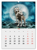 Заказать календарь в Москве. Перекидной Календарь А2 Волки от DeFive  - готовые дизайны и нанесение принтов.