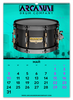 Заказать календарь в Москве. Перекидной Календарь А2 Календарь А2 ARCANUM Drum Company 2021 от Alexey Maenkov - готовые дизайны и нанесение принтов.