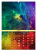 Заказать календарь в Москве. Перекидной Календарь А2 Космос от Jimmy Flash - готовые дизайны и нанесение принтов.