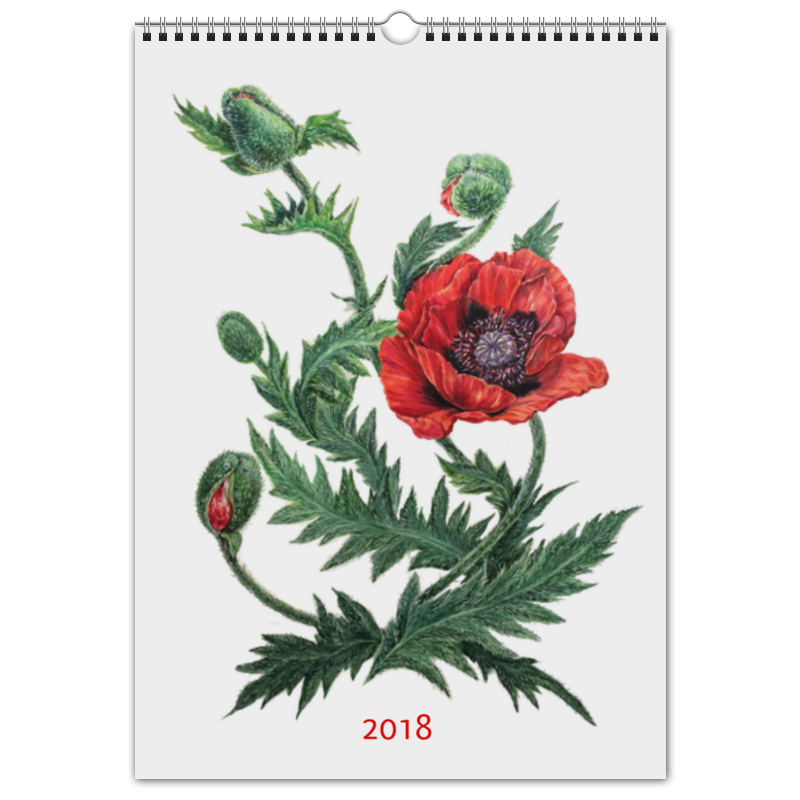 Printio Перекидной Календарь А3 Цветочный мир