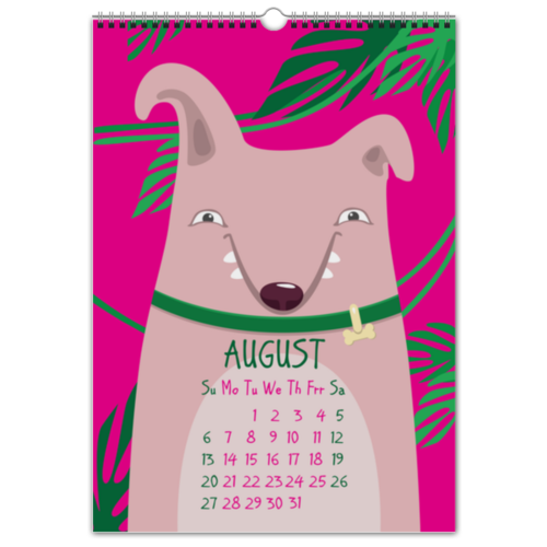 Заказать календарь в Москве. Перекидной Календарь А3 Calendar 2017. My Lovely Dog от Vasilixa - готовые дизайны и нанесение принтов.