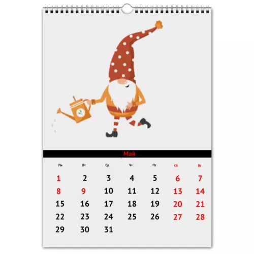 Заказать календарь в Москве. Перекидной Календарь А3 Новый год от queen  - готовые дизайны и нанесение принтов.