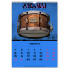 Заказать календарь в Москве. Перекидной Календарь А3 Календарь А3 ARCANUM Drum Company 2021 от Alexey Maenkov - готовые дизайны и нанесение принтов.