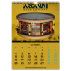 Заказать календарь в Москве. Перекидной Календарь А3 Календарь А3 ARCANUM Drum Company 2021 от Alexey Maenkov - готовые дизайны и нанесение принтов.
