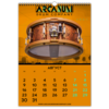 Заказать календарь в Москве. Перекидной Календарь А3 Календарь А3 ARCANUM Drum Company 2021 от Alexey Maenkov - готовые дизайны и нанесение принтов.