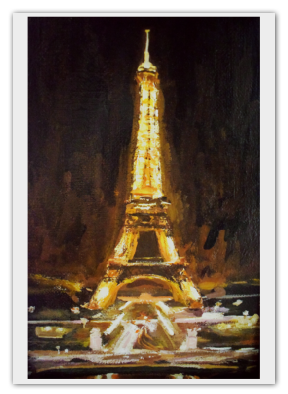 париж огни эйфелевой башни набор для выкладывания стразами 20х25 белоснежка 002 st ps Printio Календарь А2 Париж