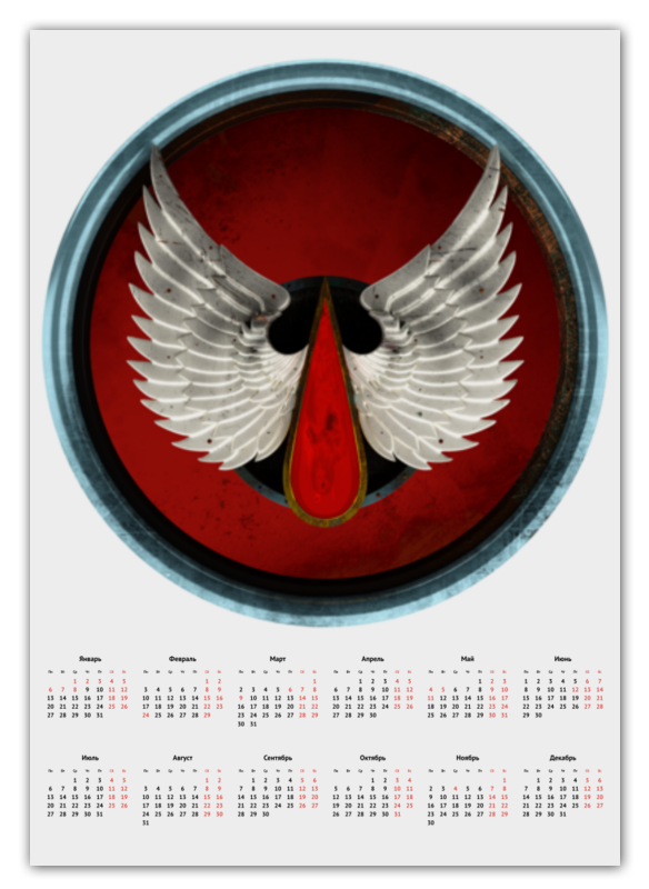 Printio Календарь А2 Blood angels