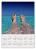 Заказать календарь в Москве. Календарь А2 Ноги в море от st48@rambler.ru - готовые дизайны и нанесение принтов.