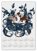 Заказать календарь в Москве. Календарь А2 петушиное разноцветие от Игма - готовые дизайны и нанесение принтов.