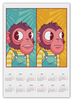 Заказать календарь в Москве. Календарь А2 Мем с обезьяной от Павел Павел - готовые дизайны и нанесение принтов.
