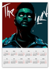 Заказать календарь в Москве. Календарь А2 The Weeknd neon от Sam Nolak - готовые дизайны и нанесение принтов.
