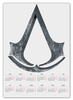 Заказать календарь в Москве. Календарь А2 Assassin’s Creed от GeekFox  - готовые дизайны и нанесение принтов.