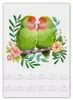 Заказать календарь в Москве. Календарь А2 Влюбленные попугаи неразлучники от tigerda  - готовые дизайны и нанесение принтов.