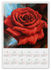 Заказать календарь в Москве. Календарь А2 Красная роза от Inna Novitskaya - готовые дизайны и нанесение принтов.