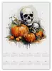 Заказать календарь в Москве. Календарь А2 skull and pumpkin от Franka  - готовые дизайны и нанесение принтов.