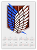 Заказать календарь в Москве. Календарь А2 Крылья свободы от GeekFox  - готовые дизайны и нанесение принтов.