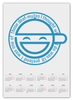 Заказать календарь в Москве. Календарь А2 Смеющийся человек от GeekFox  - готовые дизайны и нанесение принтов.