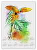 Заказать календарь в Москве. Календарь А2 Попугай на ветке. от Zorgo-Art  - готовые дизайны и нанесение принтов.