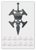 Заказать календарь в Москве. Календарь А2 Officio Assassinorum от GeekFox  - готовые дизайны и нанесение принтов.