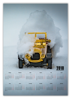 Заказать календарь в Москве. Календарь А2 ретро-авто от NataKoch  - готовые дизайны и нанесение принтов.