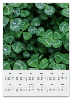 Заказать календарь в Москве. Календарь А2 Клевер от FireFoxa - готовые дизайны и нанесение принтов.