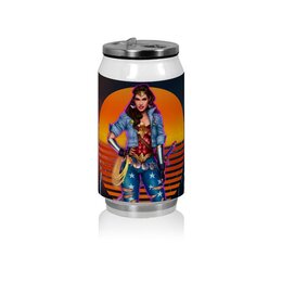 Заказать банку в Москве. Банка Чудо-женщина / Wonder Woman от Jimmy Flash - готовые дизайны и нанесение принтов.