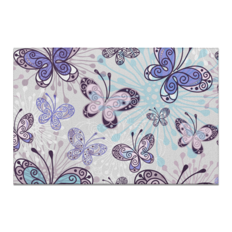 Printio Холст 20×30 Фиолетовые бабочки