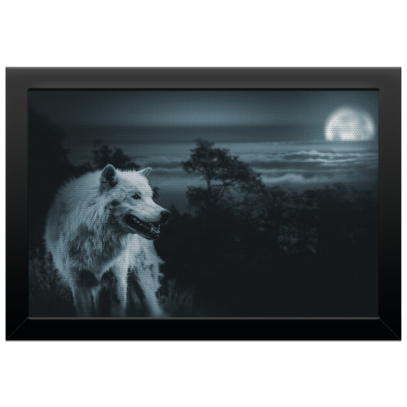 цена Printio Холст 20×30 Белый волк