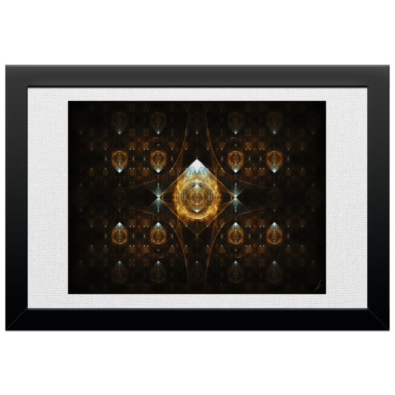 цена Printio Холст 20×30 Golden fractal