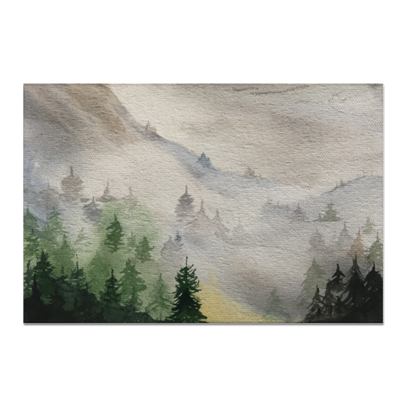 Printio Холст 20×30 Туманный лес