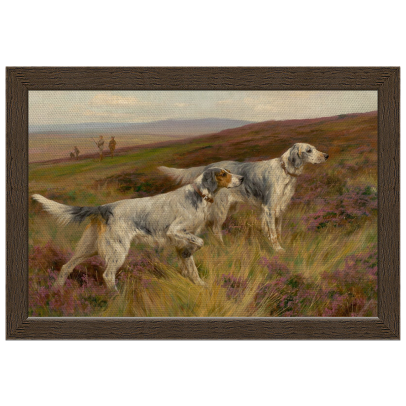 Printio Холст 20×30 Охота с собаками подарочное настенное панно охота на оленя с собаками