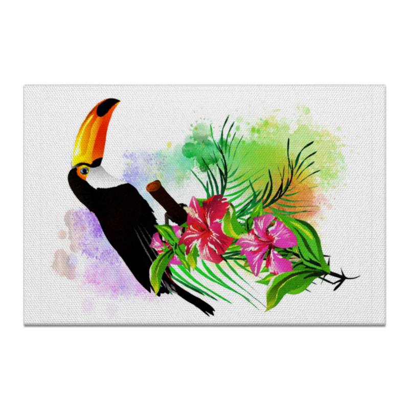 Printio Холст 20×30 Тропические птицы от зорго арт.