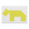 Заказать холст в Москве. Холст 20x30 Жёлтая собака танграм от namormai@mail.ru - готовые дизайны и нанесение принтов.