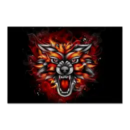 Заказать холст в Москве. Холст 20x30 Wolf & Fire от Аня Лукьянова - готовые дизайны и нанесение принтов.