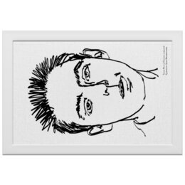 Заказать холст в Москве. Холст 20x30 Портрет писателя Т.Пинчона | Автор А.Неизвестнова от Apfelbaum - готовые дизайны и нанесение принтов.