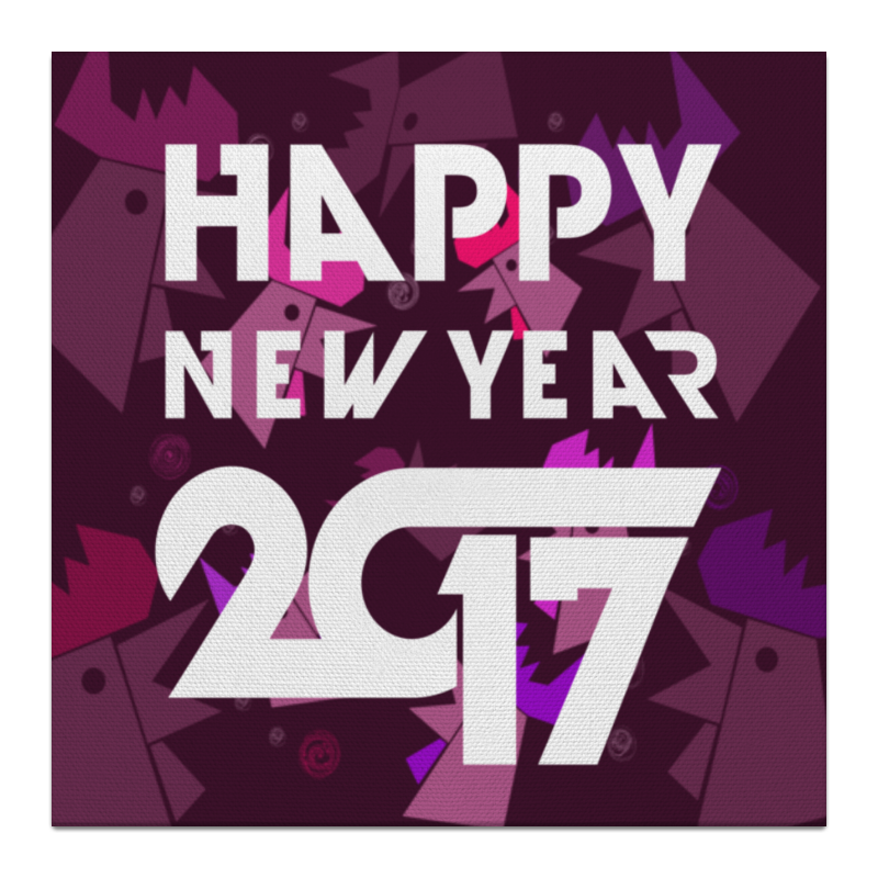 Printio Холст 30×30 Happy new year заготовка для творчества мп студия ор 275 рамка с новым годом большая