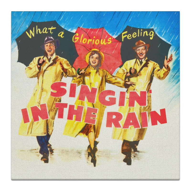 Printio Холст 30×30 «поющие под дождём» printio плакат a3 29 7×42 поющие под дождем singin in the rain