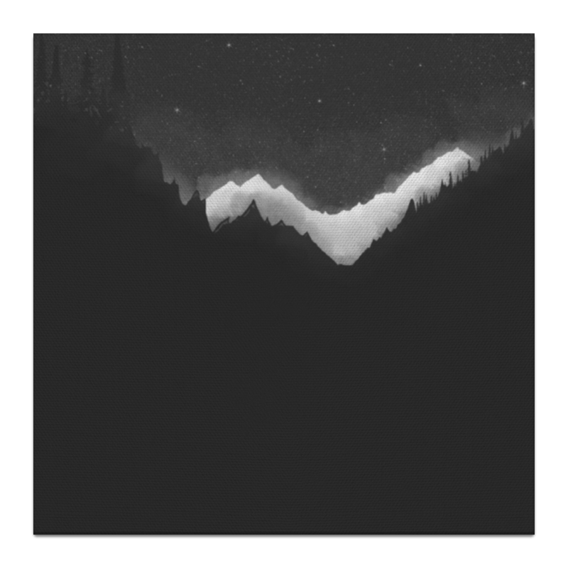 Printio Холст 30×30 Ice peaks