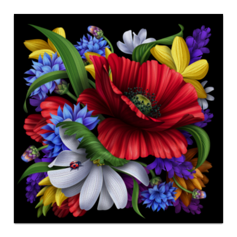 Printio Холст 30×30 Композиция цветов