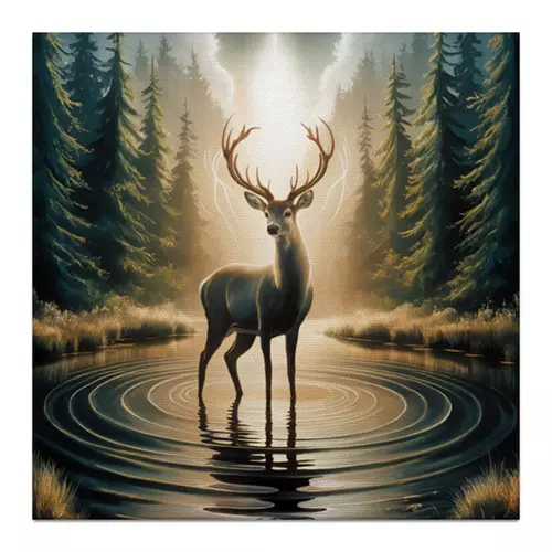 Заказать холст в Москве. Холст 30x30 Волшебный олень от Марина Глущенко - готовые дизайны и нанесение принтов.