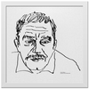 Заказать холст в Москве. Холст 30x30 Портрет писателя Маркеса | Автор А.Неизвестнова от Apfelbaum - готовые дизайны и нанесение принтов.