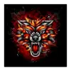 Заказать холст в Москве. Холст 30x30 Wolf & Fire от Аня Лукьянова - готовые дизайны и нанесение принтов.