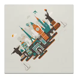 Заказать холст в Москве. Холст 30x30 Серия: Всюдубуду от Andriy Agarkov - готовые дизайны и нанесение принтов.