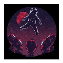 Заказать холст в Москве. Холст 30x30 Astronaut Alien от Павел Павел - готовые дизайны и нанесение принтов.