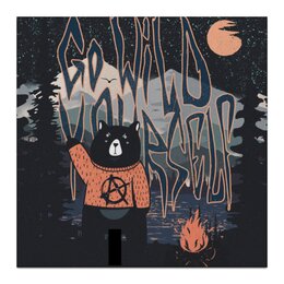 Заказать холст в Москве. Холст 30x30 Оранжевая Луна от oneredfoxstore@gmail.com - готовые дизайны и нанесение принтов.